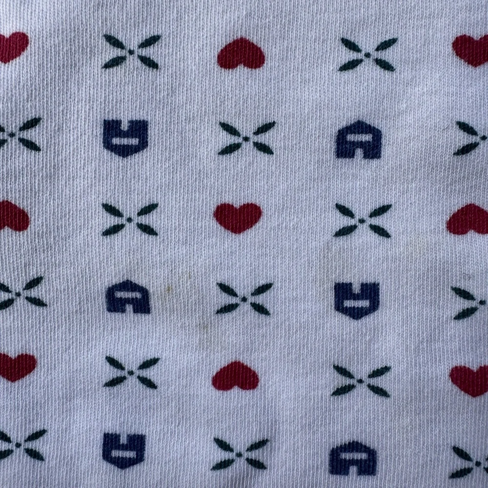 Vintage Eddie Bauer Size M White Turtleneck with Red and Blue cottagecore - Picture 4 of 8